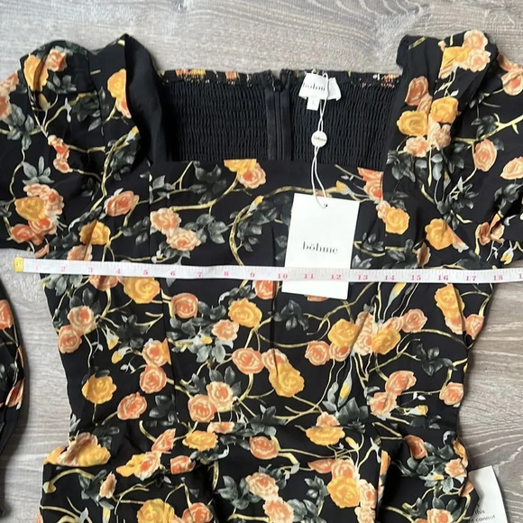 NEW Bohme square neck midi dress Large - Picture 9 of 11